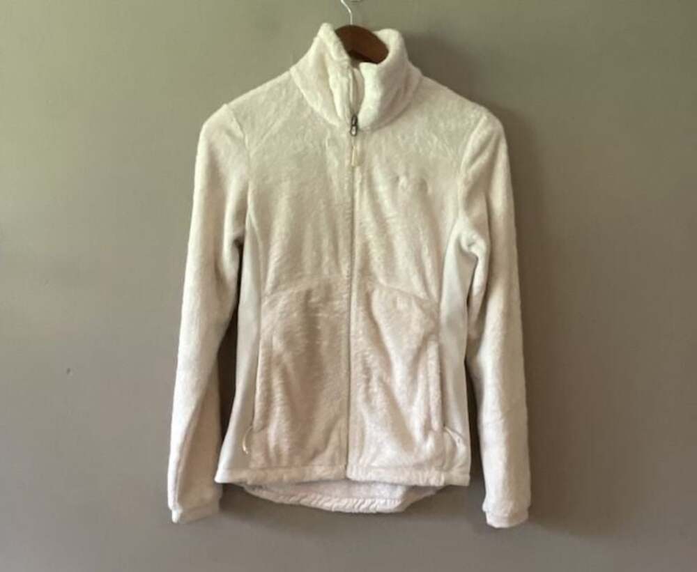 The North Face Women's Osito Full Zip Fleece Jacket Cream White Size Small